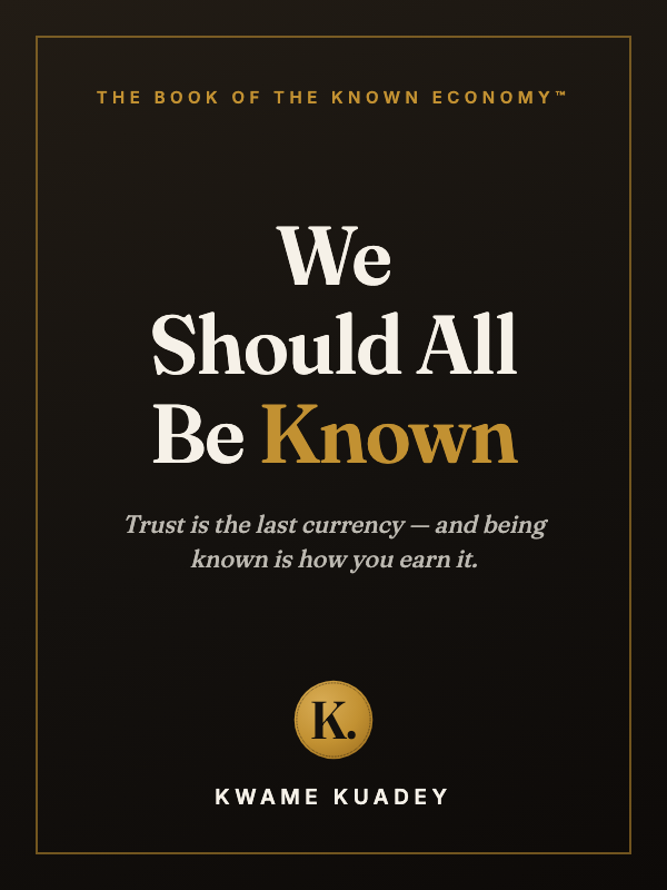 We Should All Be Known — book cover, by Kwame Kuadey